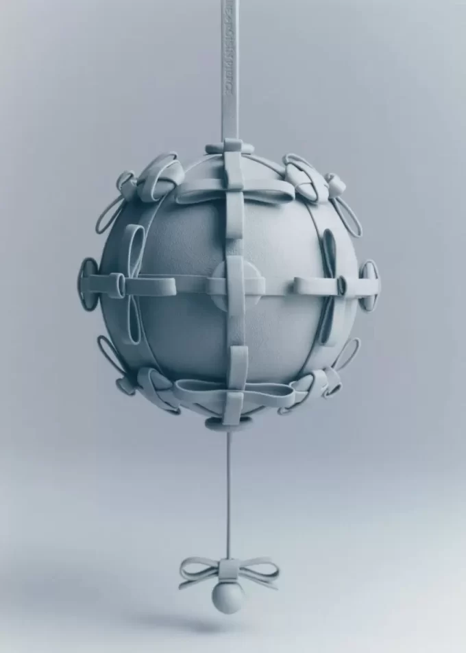 Button Bow Sphere Edition  Cloud