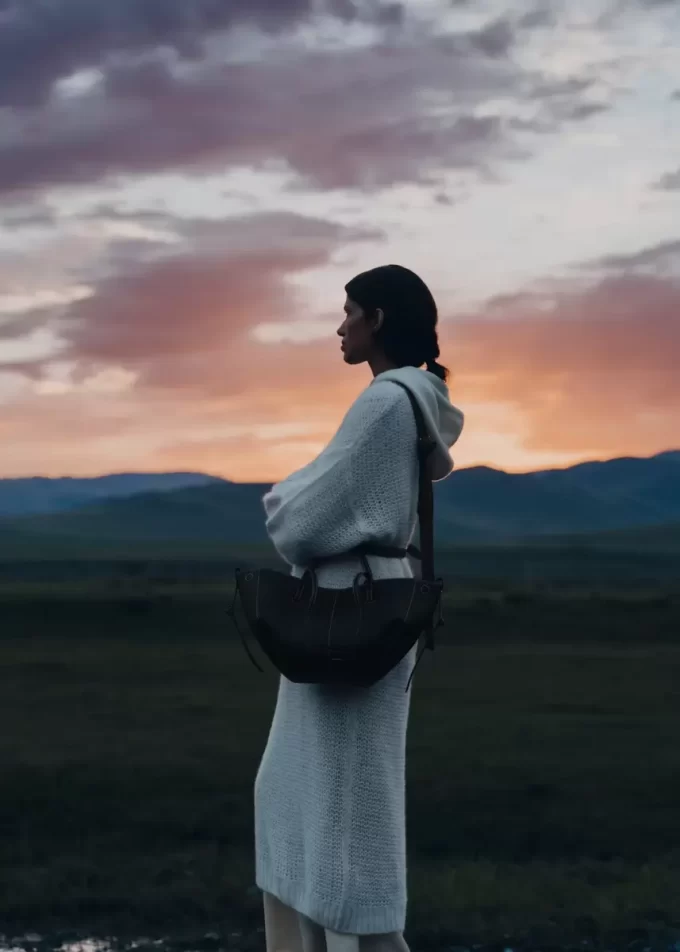 Cyme Mini Edition Textured Black with Ecru Stitching Cyme Mini Edition Textured Black with Ecru Stitching