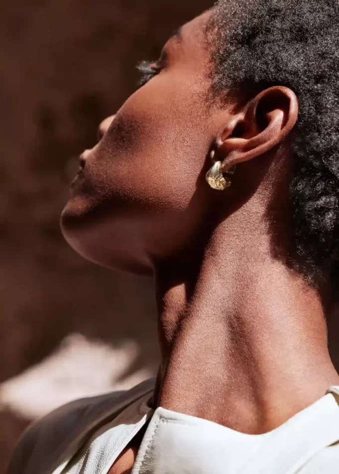 Eroz Stud Earrings Edition 24 carat gold gilded Eroz Stud Earrings Edition 24 carat gold gilded