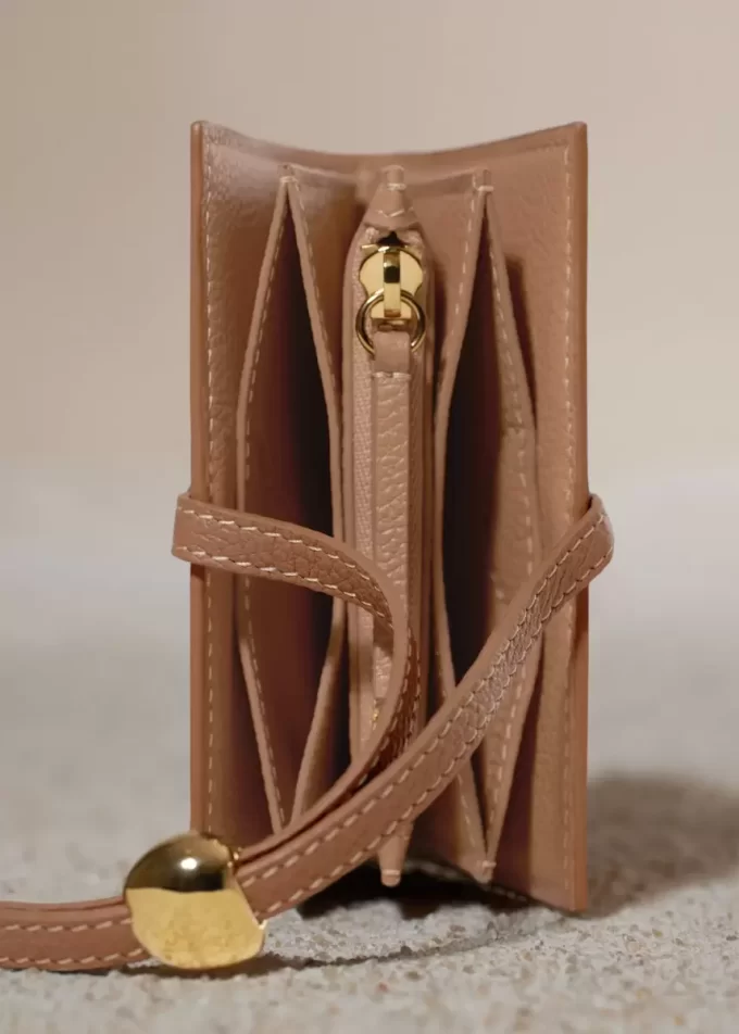 Kayé Card Holder Edition Textured Duo Camel Kayé Card Holder Edition Textured Duo Camel