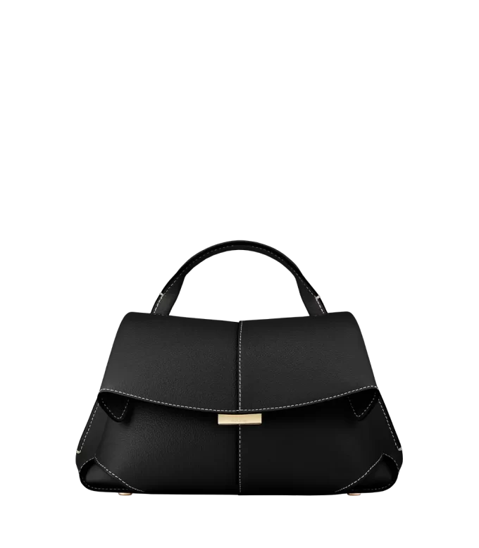 Mokki Mini Edition Textured Black with Ecru Stitching Mokki Mini Edition Textured Black with Ecru Stitching