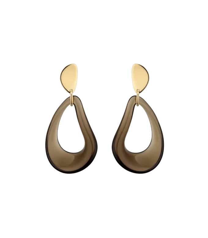 Naé Drop Earrings Edition  Smoked glass