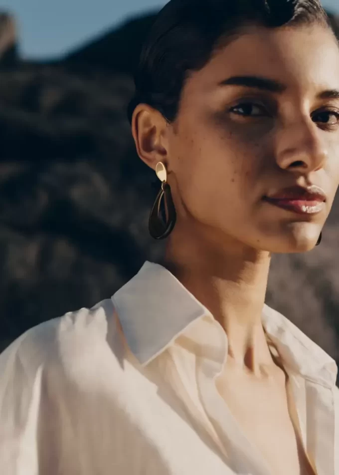 Naé Drop Earrings Edition  Smoked glass