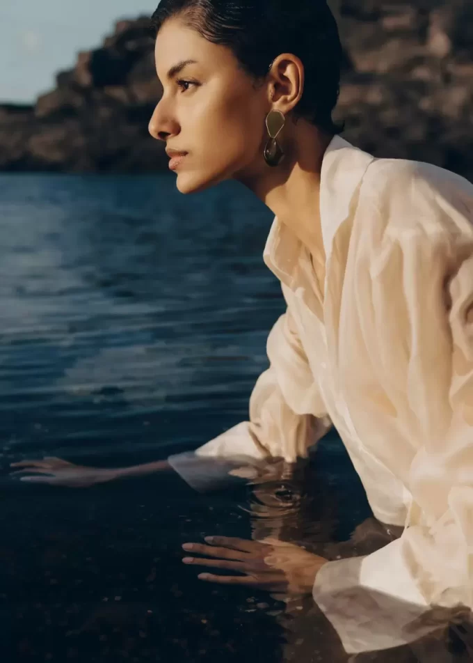 Naé Earrings Edition  Smoked glass