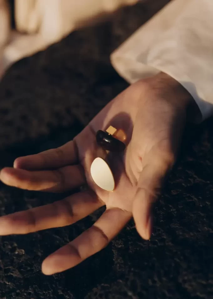 Naé Stud Earrings Edition  Smoked glass