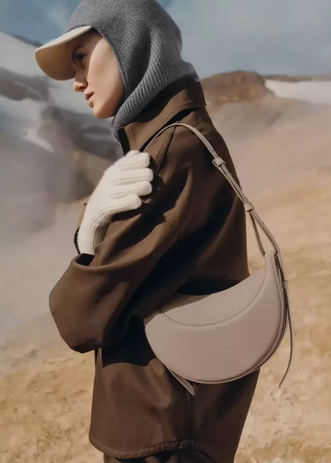 Numéro Dix Edition  Crocodile Nubuck Taupe