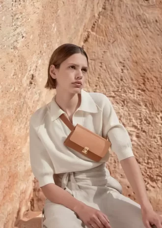 Numéro Sept Belt Edition  Textured Duo Camel