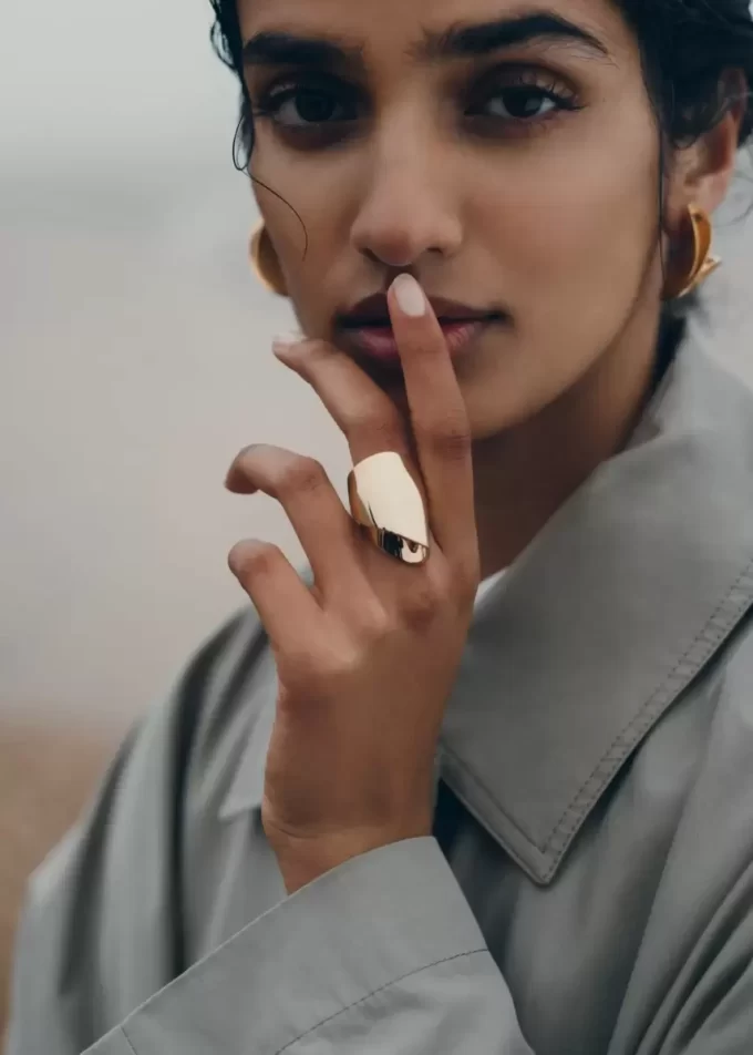 Éole Draped Ring Edition 24 carat gold gilded Éole Draped Ring Edition 24 carat gold gilded