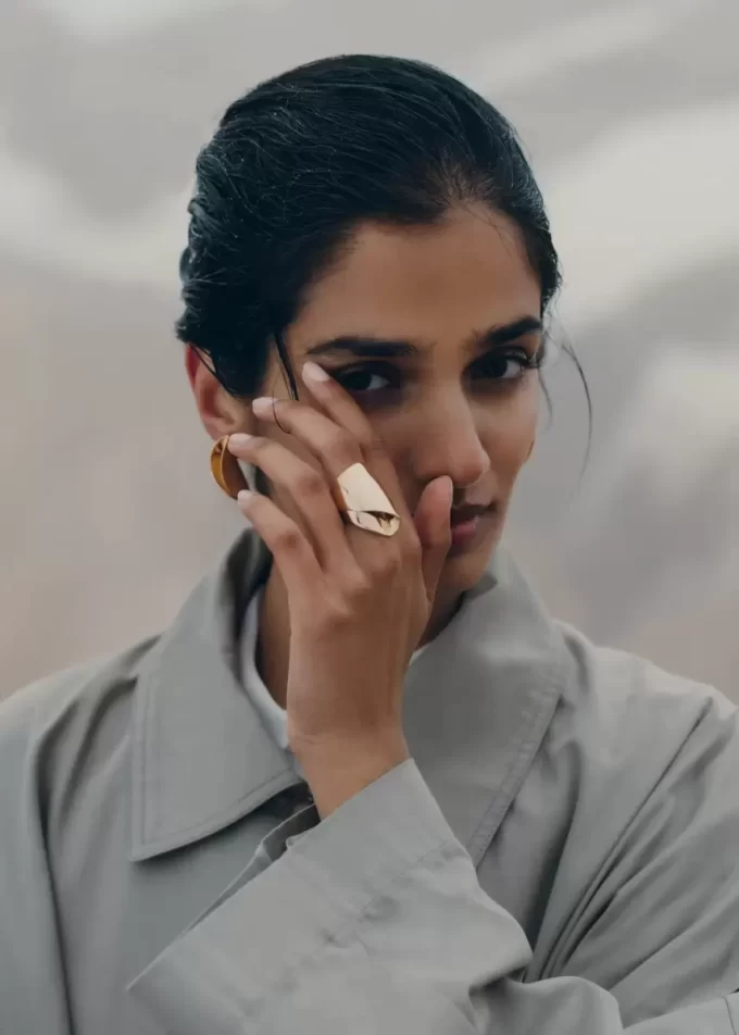 Éole Draped Ring Edition 24 carat gold gilded Éole Draped Ring Edition 24 carat gold gilded