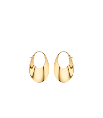 Éole Slim Hoop Earrings Edition  24 carat gold gilded