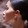 Éole Slim Hoop Earrings Edition  24 carat gold gilded