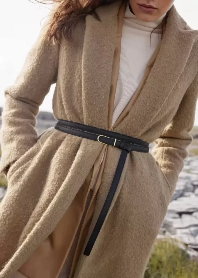 Thin Umi Belt Edition  Textured Black