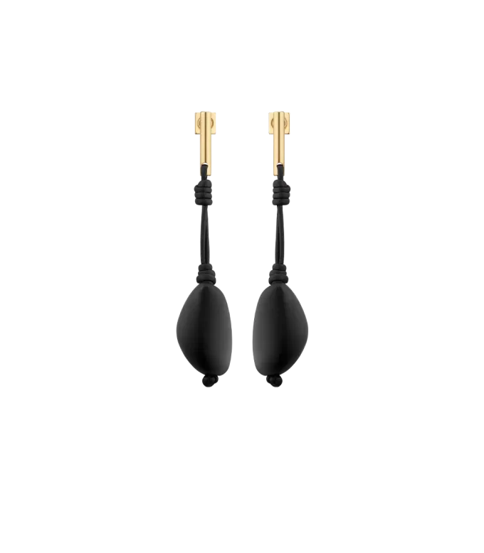 Téré Drop Earrings Edition  Black Marble