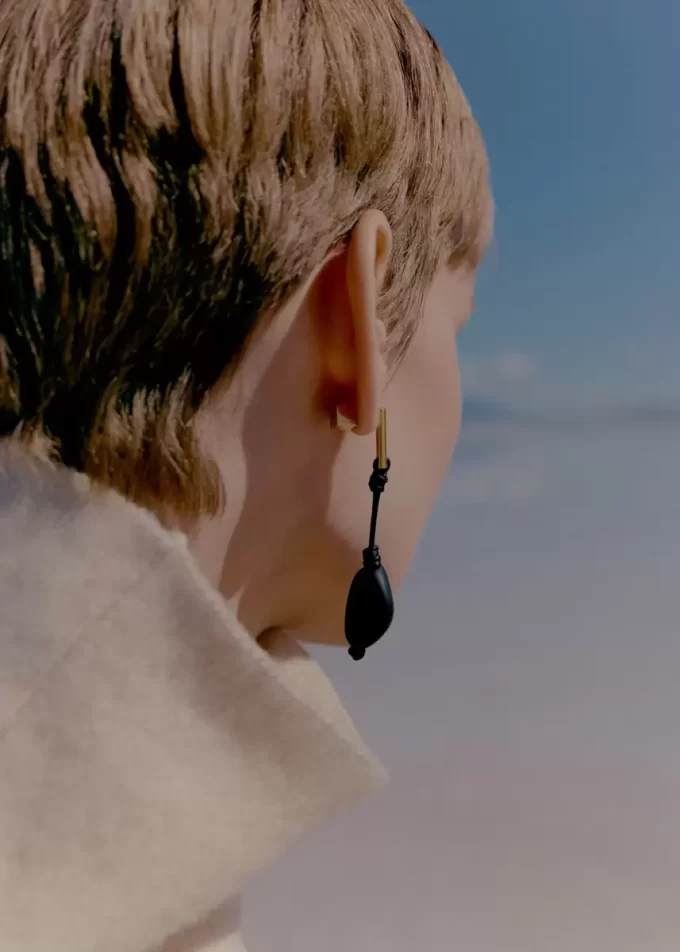 Téré Drop Earrings Edition  Black Marble