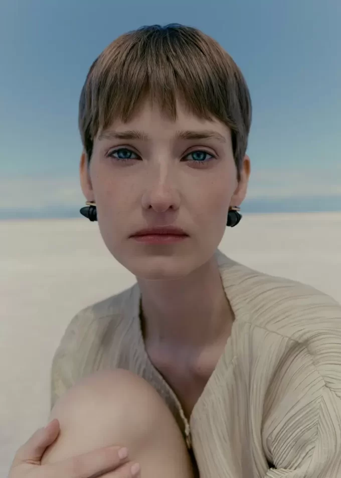 Téré Stud Earrings Edition  Black Marble