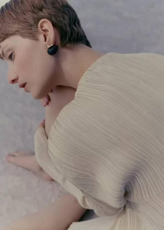 Téré Stud Earrings Edition  Black Marble